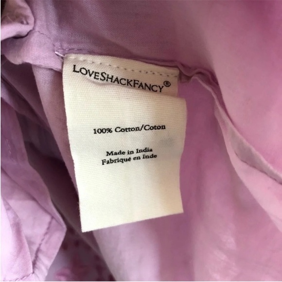 LoveShackFancy Freja Mini Dress Lavender Fields - Picture 12 of 12